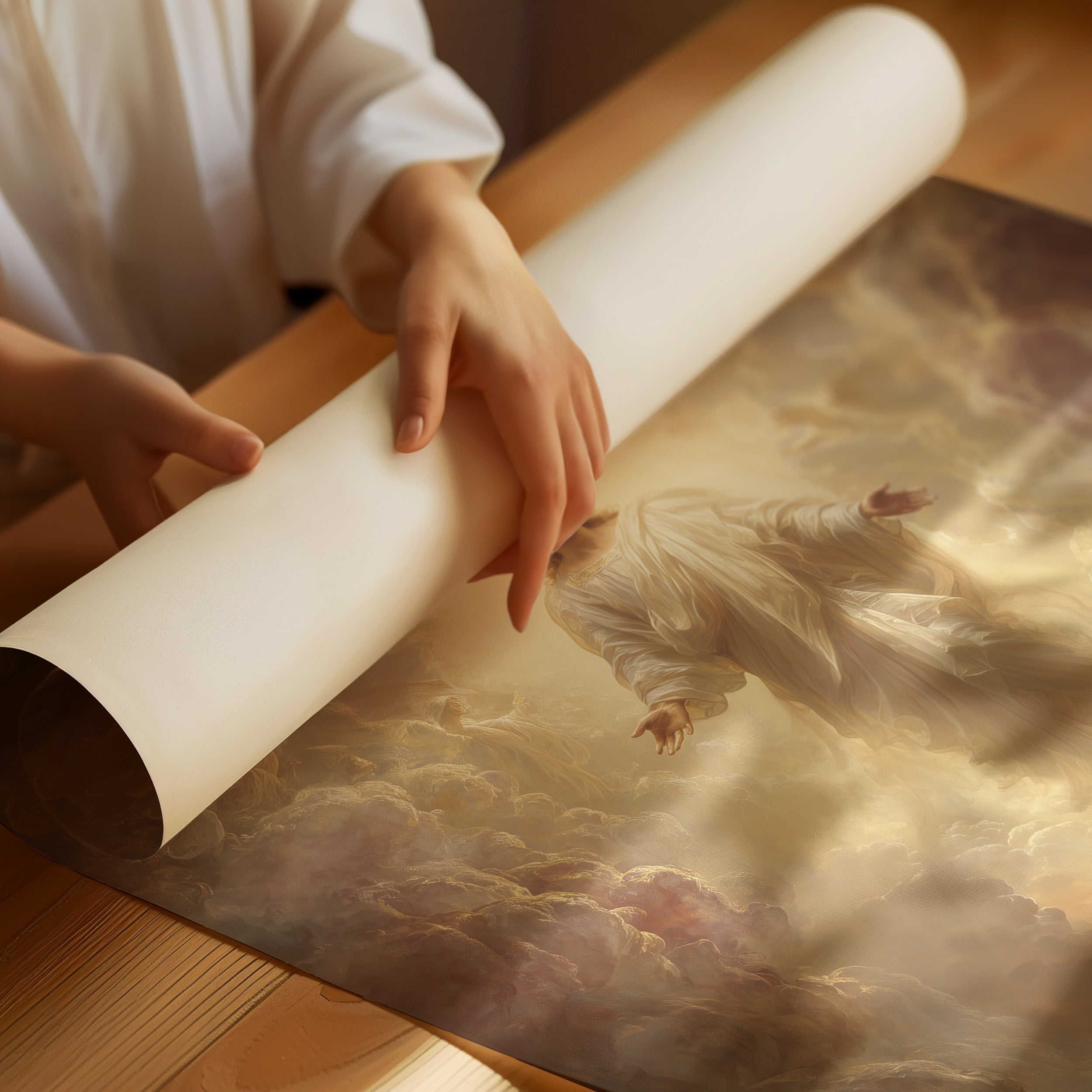 Divine Ascension Through Parted Heavens