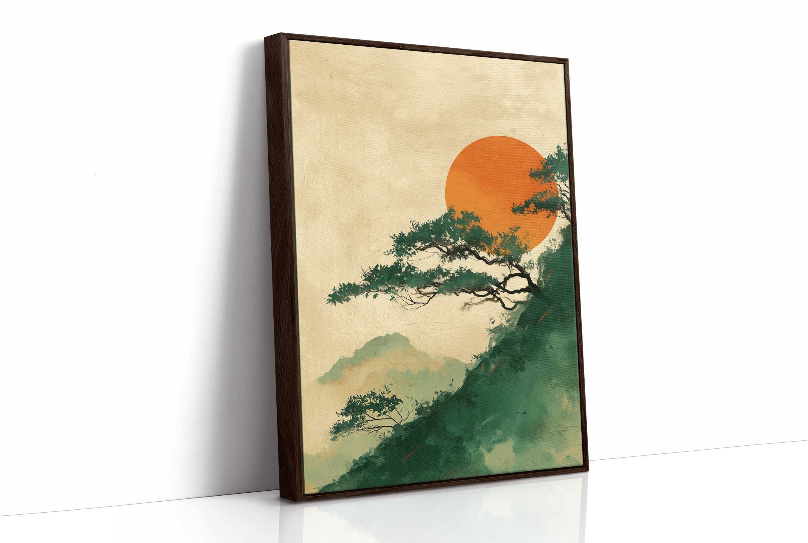 Pine Branches Reach For Rising Sun