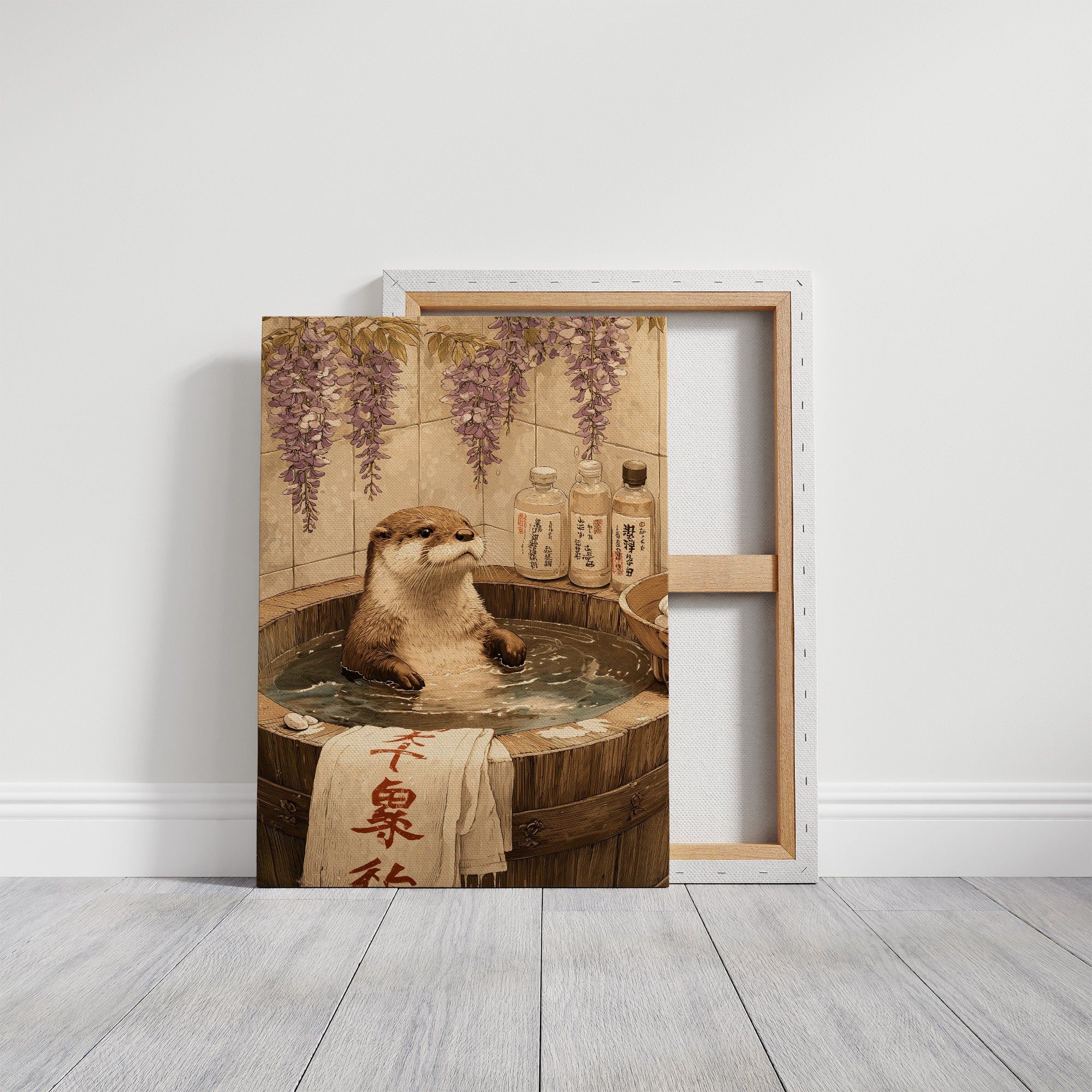 Otter's Bath Under Wisteria Blooms