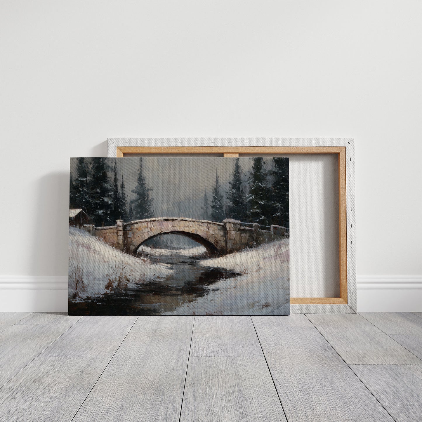 Winter Crossing at Dusk