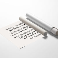 Til You Can't Lyric Canvas Art