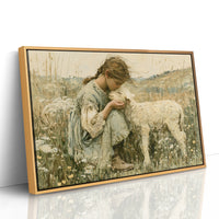 A Girl and Her Lamb
