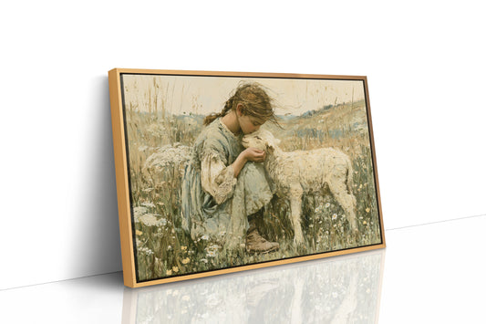 A Girl and Her Lamb