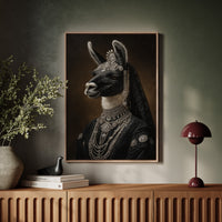 Regal Llama in Opulent Attire