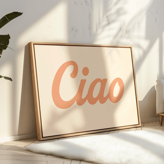 Ciao Retro Wall Art Print