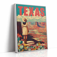 Texas Vintage Travel Poster