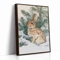 Rabbit In Snowy Pines