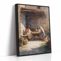 Ancient Courtyard's Sacred Gathering