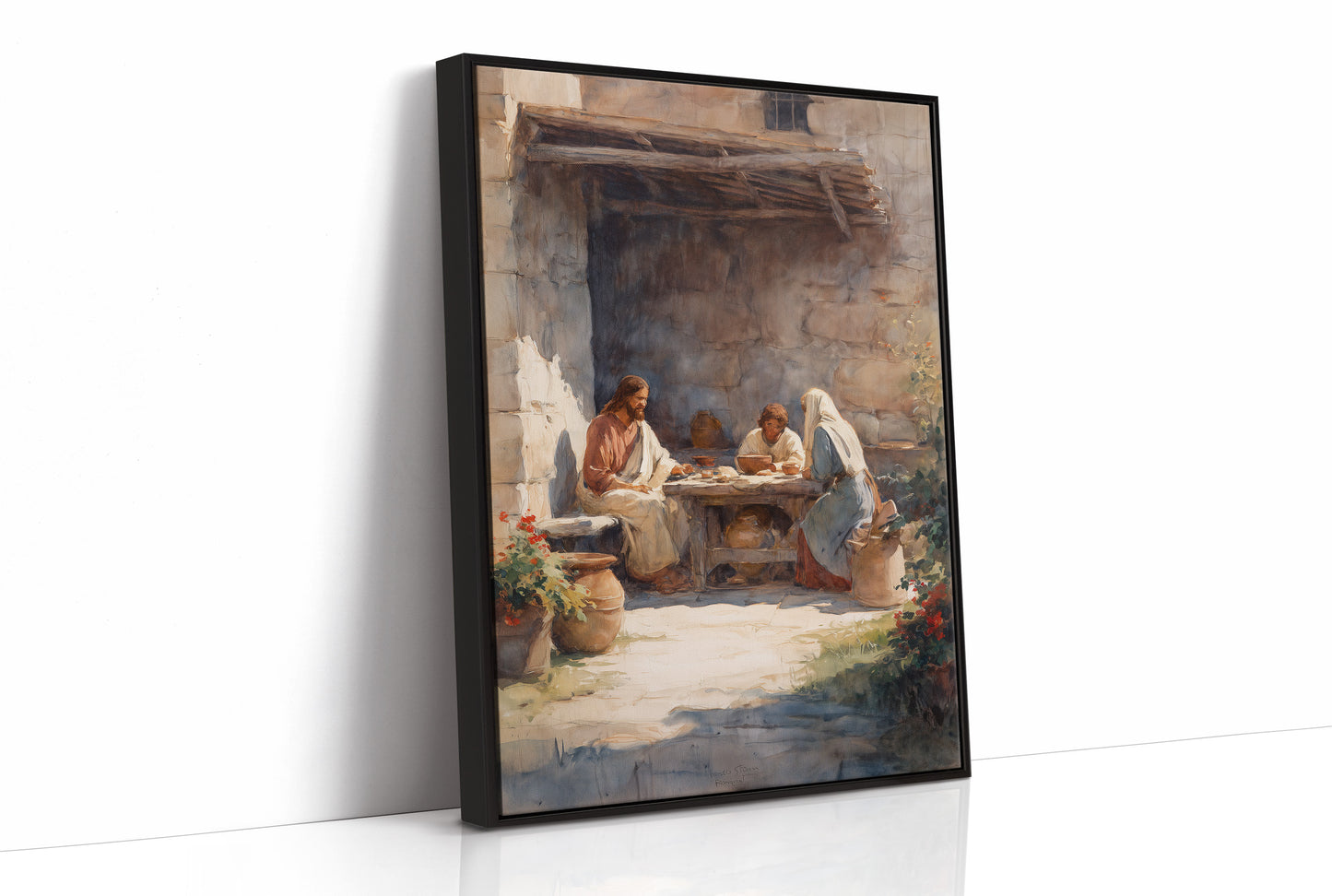 Ancient Courtyard's Sacred Gathering