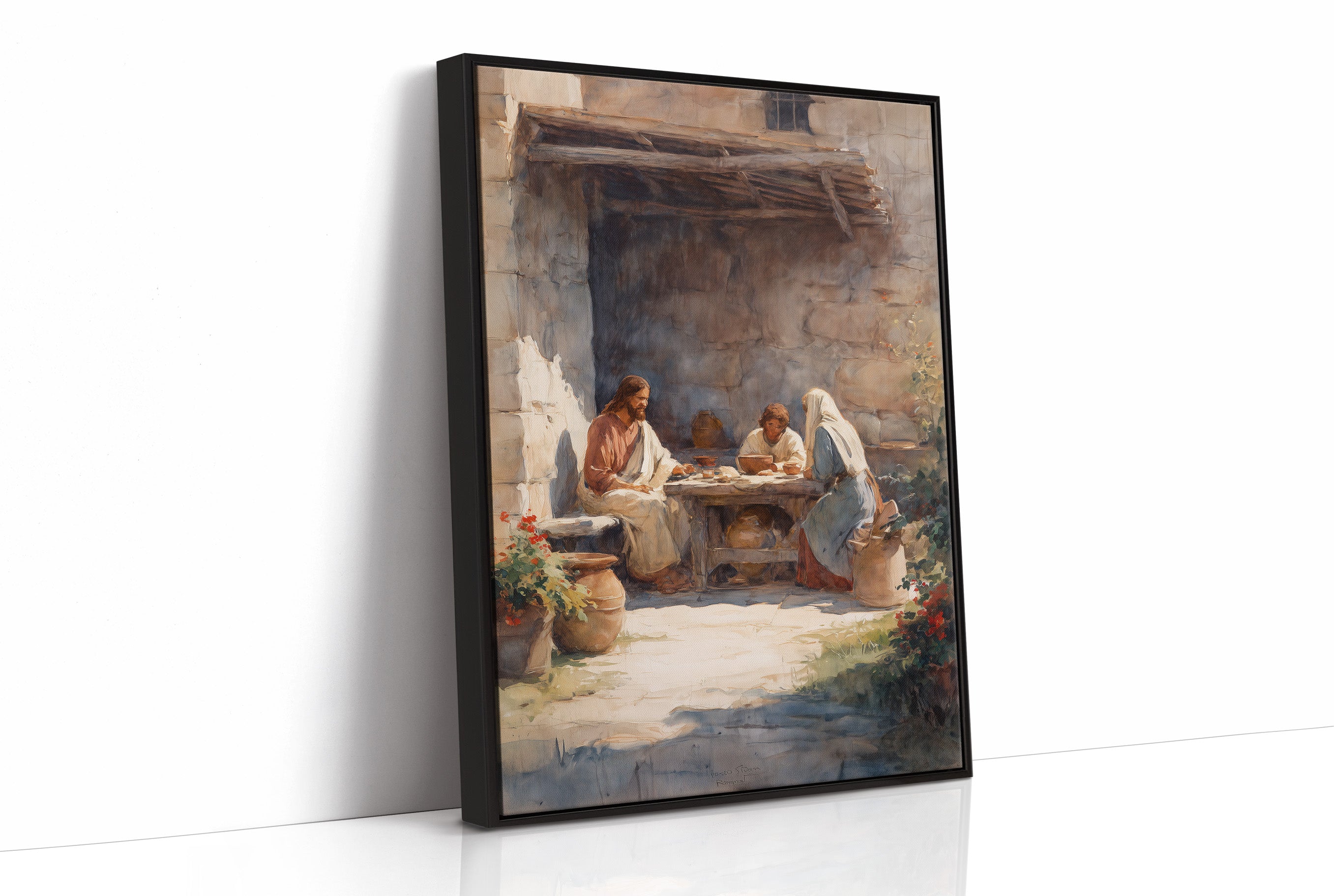 Ancient Courtyard's Sacred Gathering