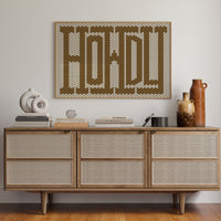 Howdy Western Mosaic Wall Greeting