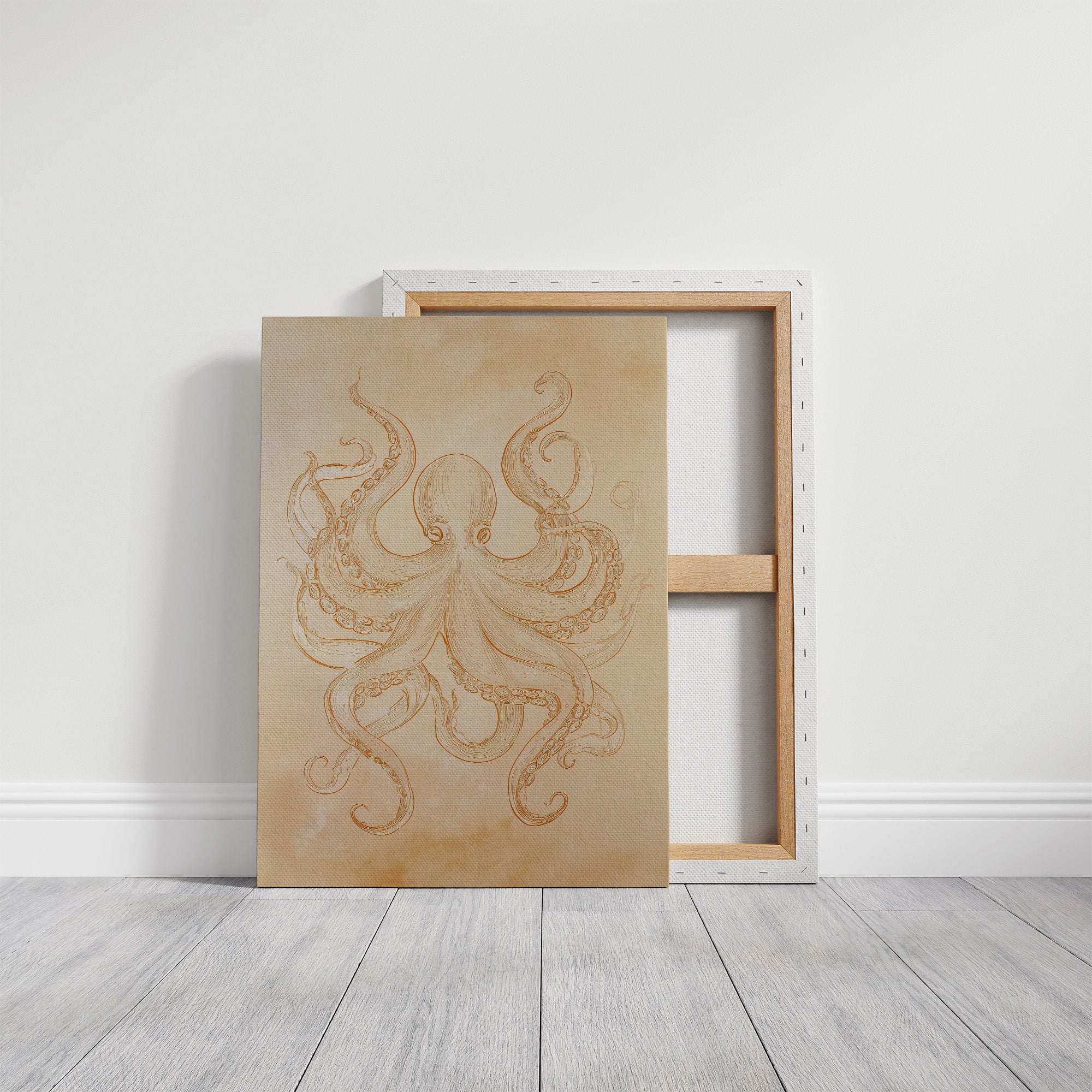 Tentacles Embrace Sepia Dreams