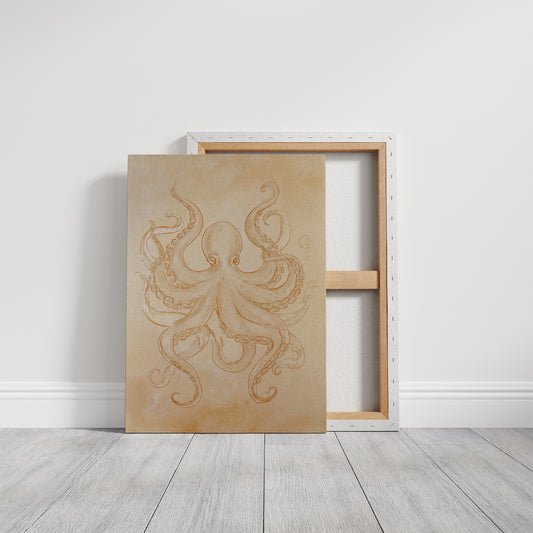 Tentacles Embrace Sepia Dreams