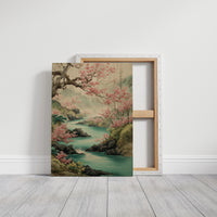 Cherry Blossoms Paint River's Journey