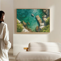 Summer Dock Floats In Turquoise Bay