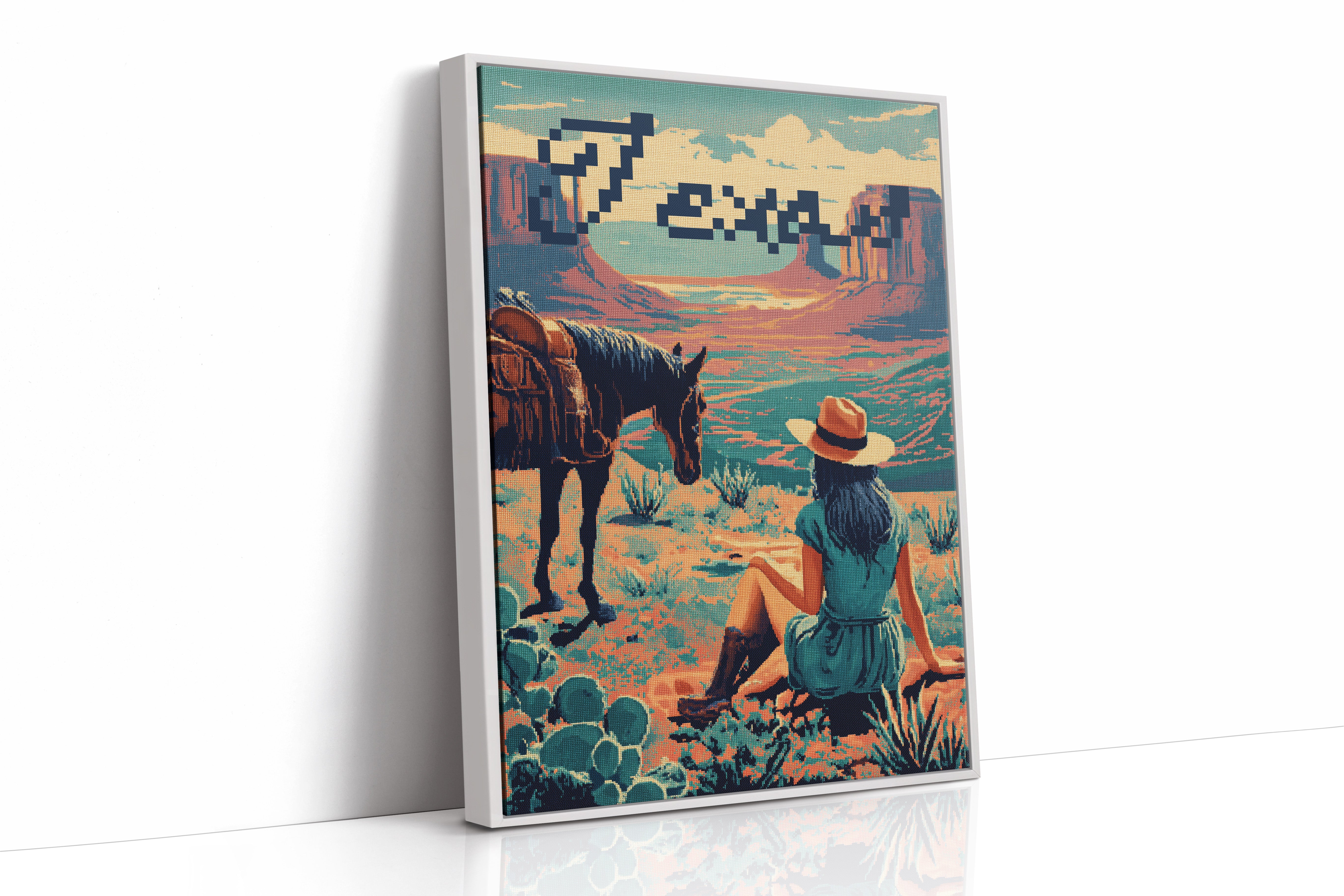 Texas Cross-Stitch Sunset