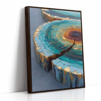 Turquoise Canyons Meet Golden Core