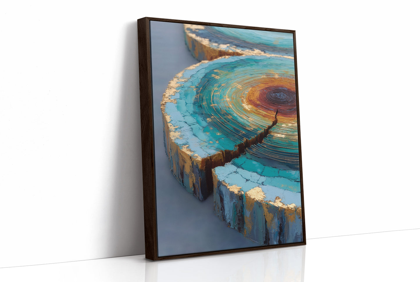 Turquoise Canyons Meet Golden Core
