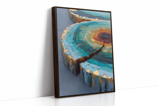 Turquoise Canyons Meet Golden Core