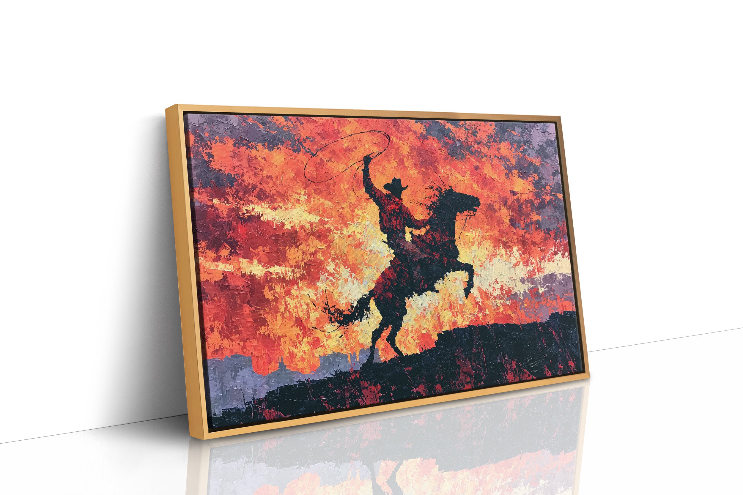 Lasso Under a Burning Sky