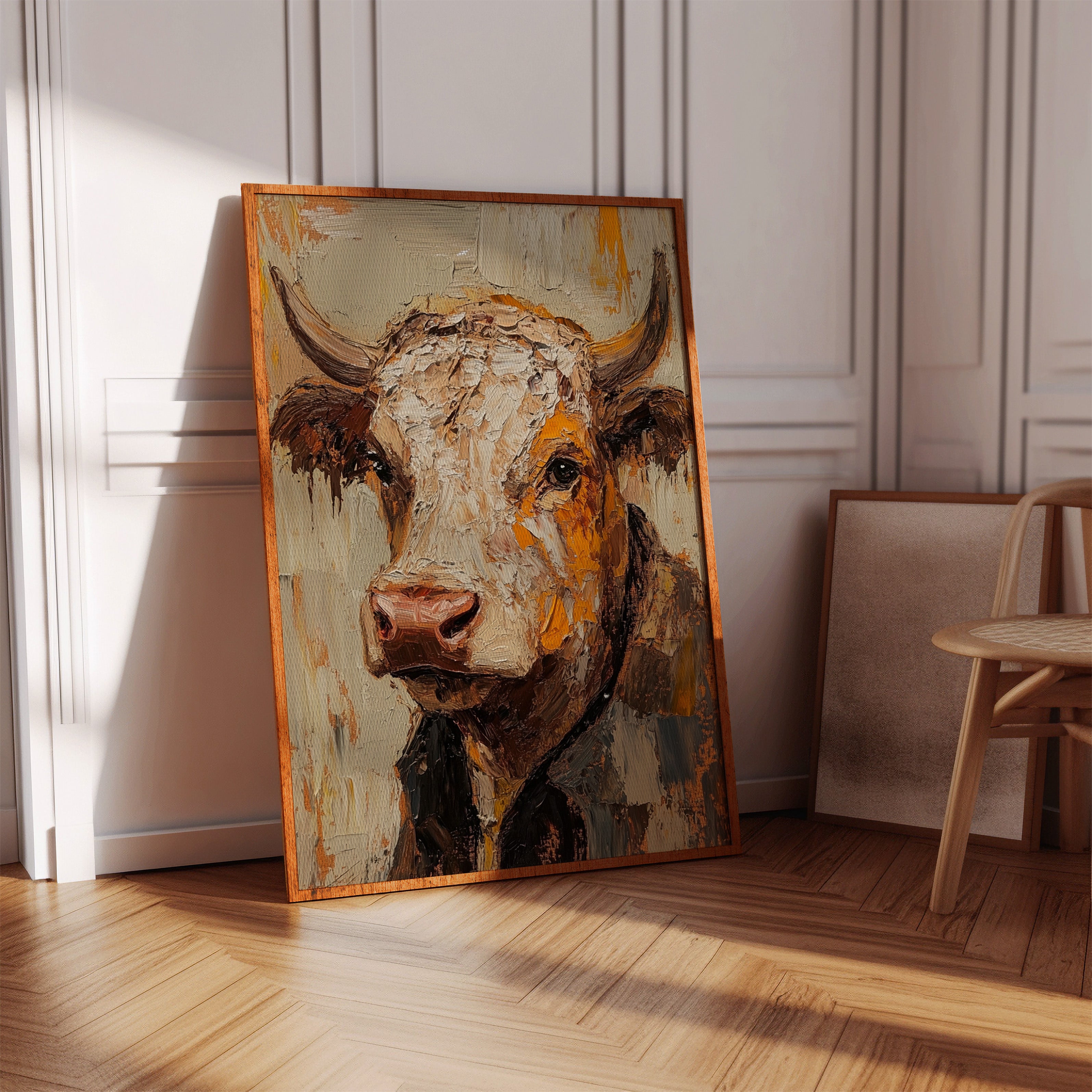 Rustic Longhorn with Painted Soul