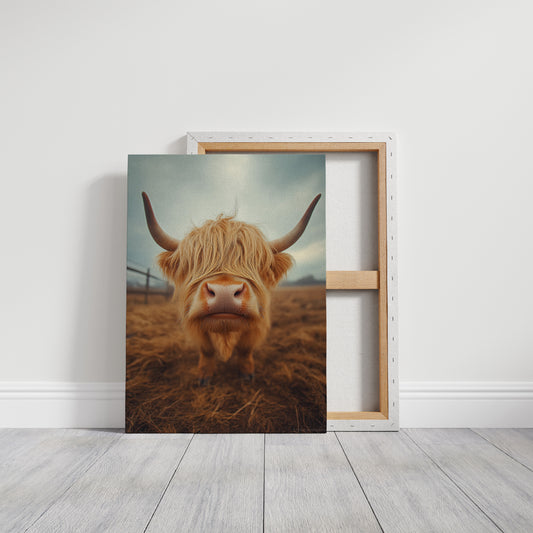 Golden Fluff and Attitude Highland Cow