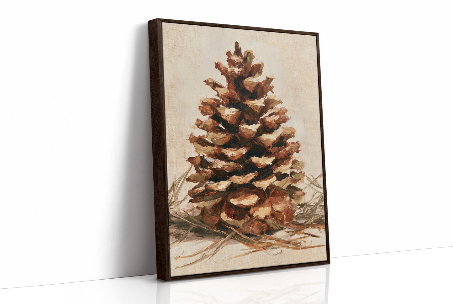 Pinecone Impasto Still Life
