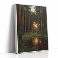 Sunset Embrace Among the Pines