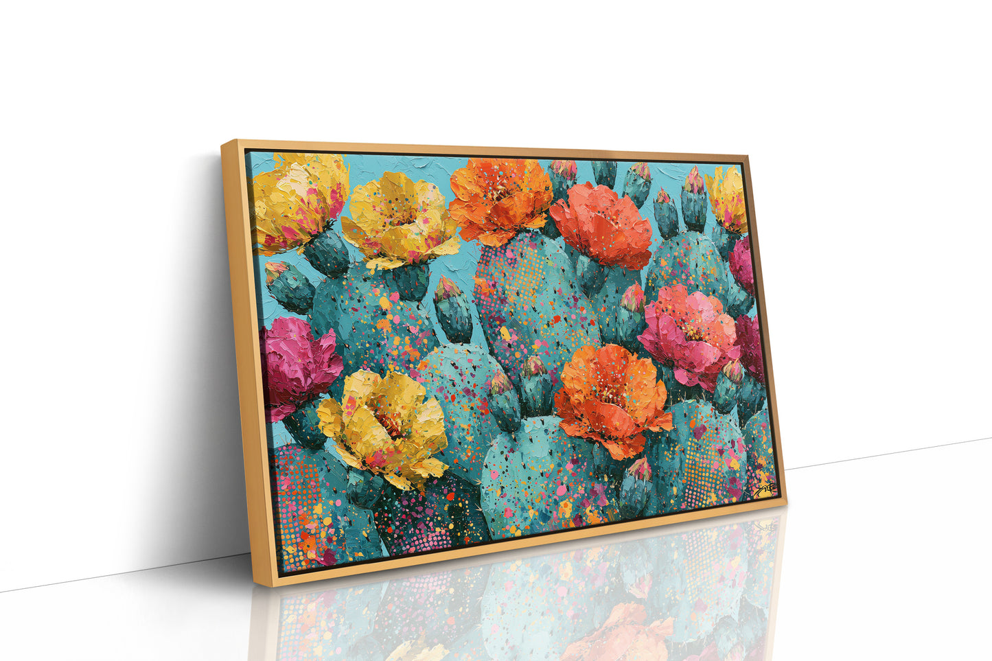 Cactus Bloom, Speckled Turquoise