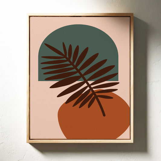 Foliage Dances Against Soft Canvas