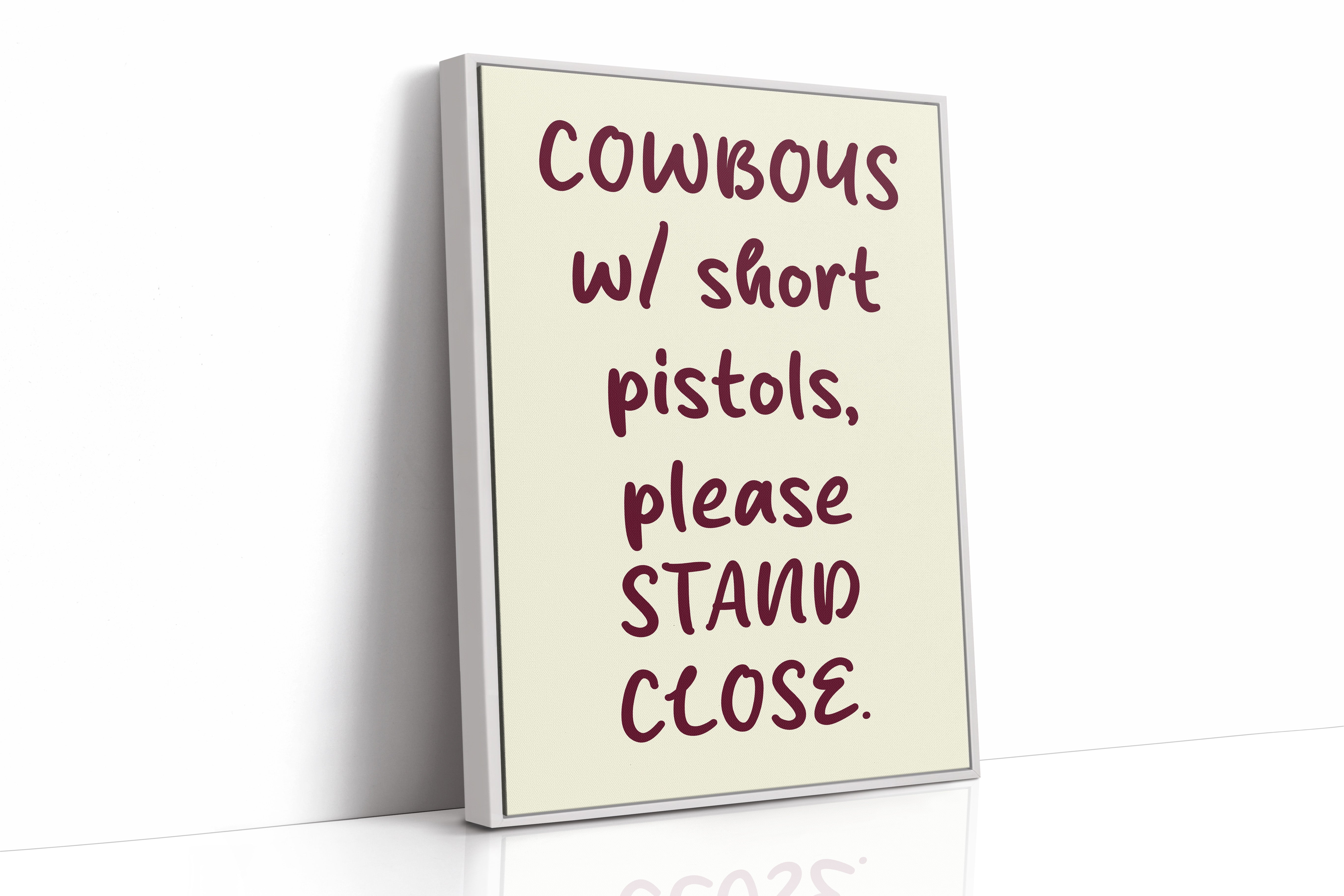 Cowboys Please Stand Close