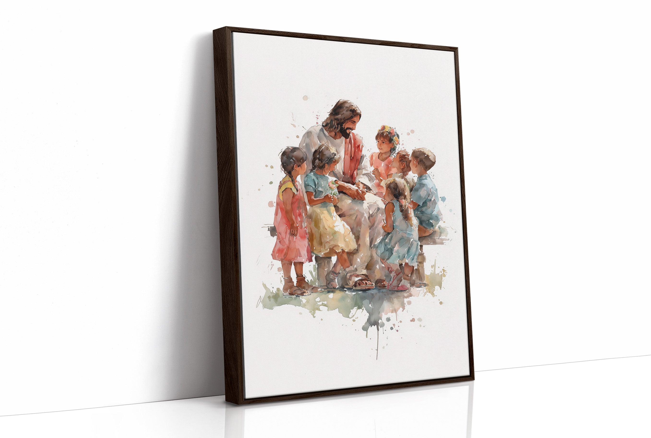 Watercolor Stories On Sunlit Wood