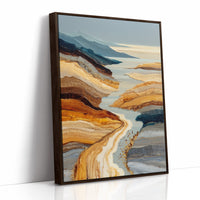 Desert Rivers Carve Golden Paths