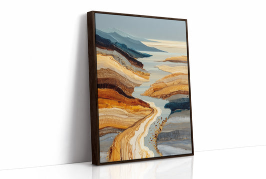 Desert Rivers Carve Golden Paths