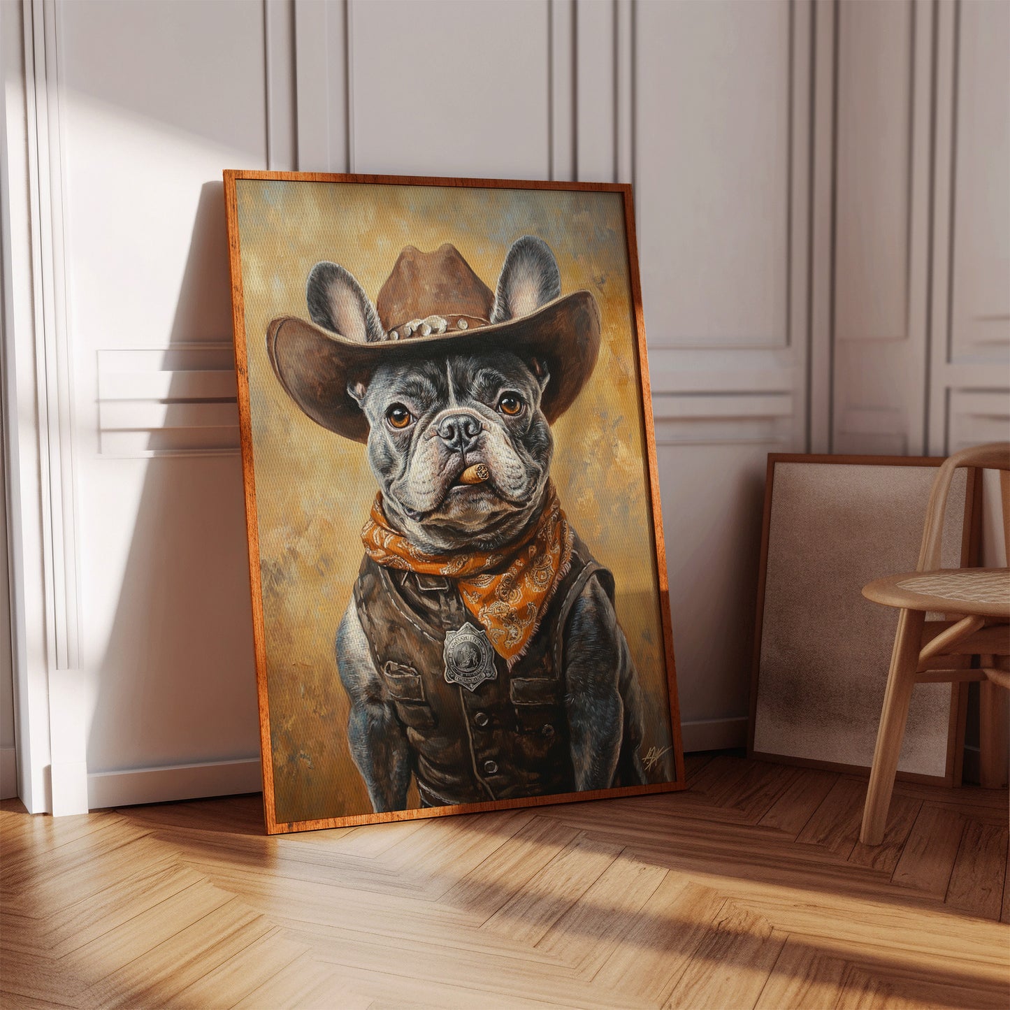 Sheriff Bulldog with a Badge and Attitude