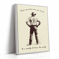 Cowboy Bathroom Reminder
