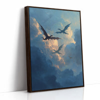 Dragons Soar Through Twilight Skies