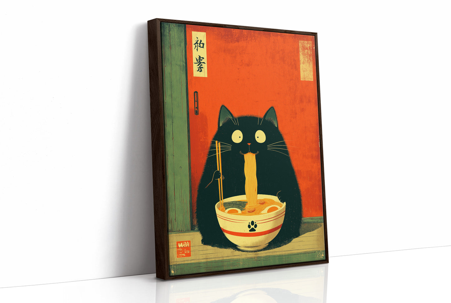 Midnight Ramen With Curious Cat