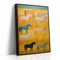 Wild Horses Meet The Golden Hour