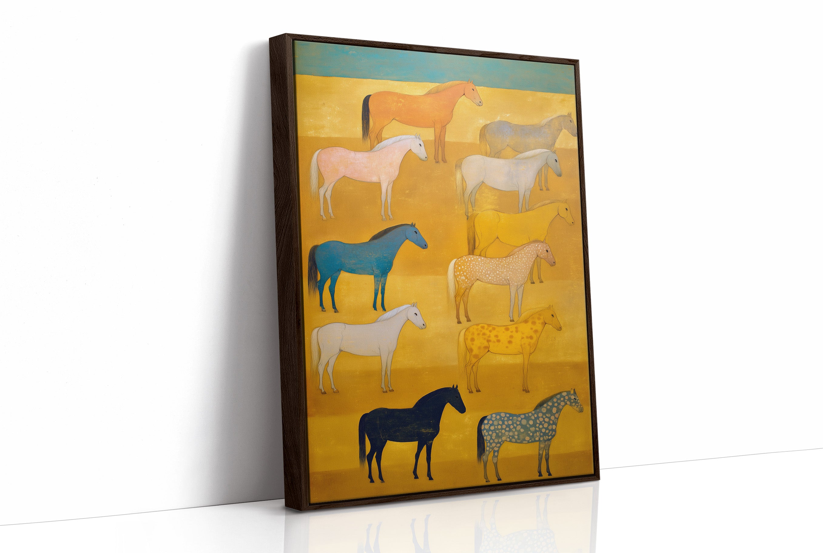 Wild Horses Meet The Golden Hour