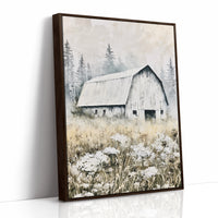 Textured Barn Among the Pines