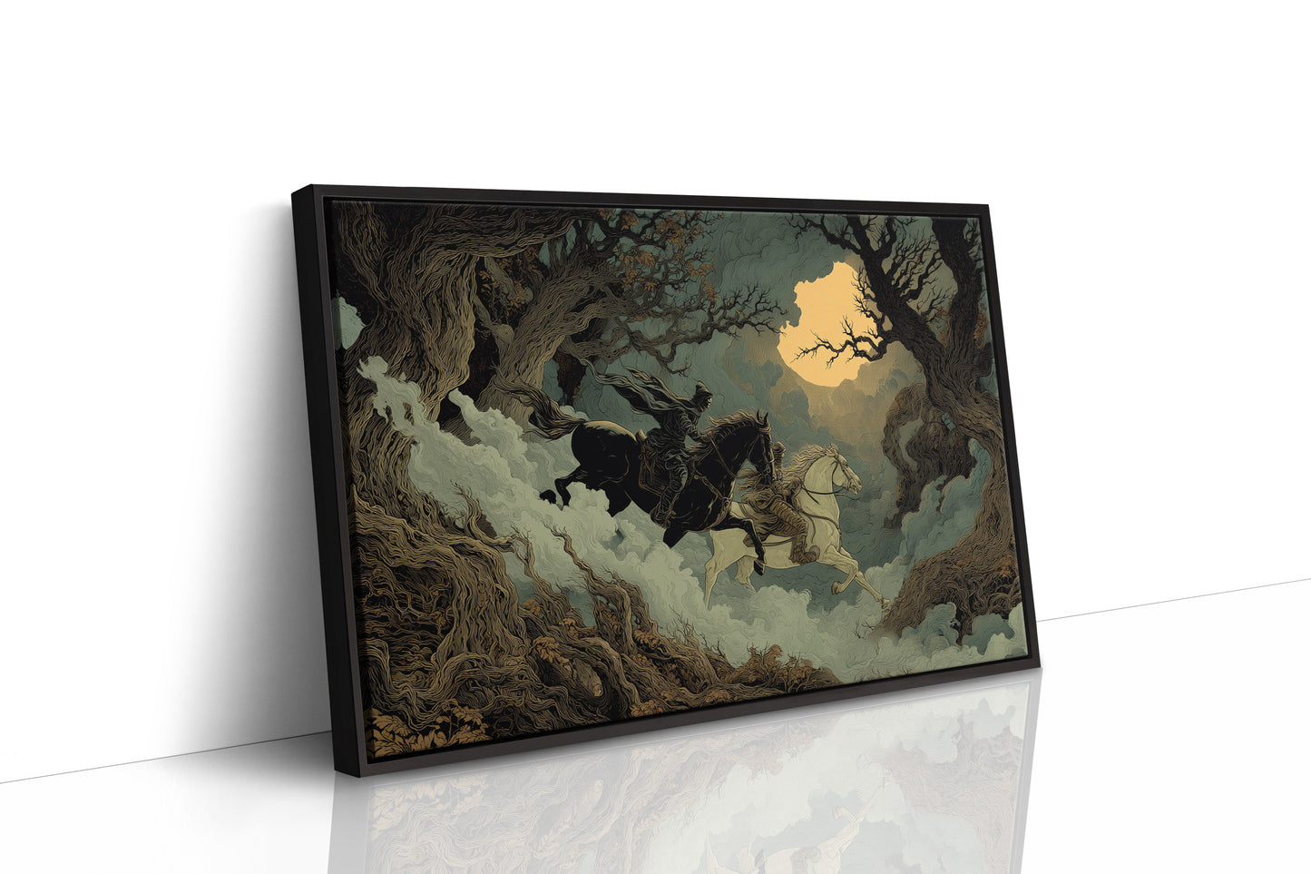 Riders Chase Amber Moon Light