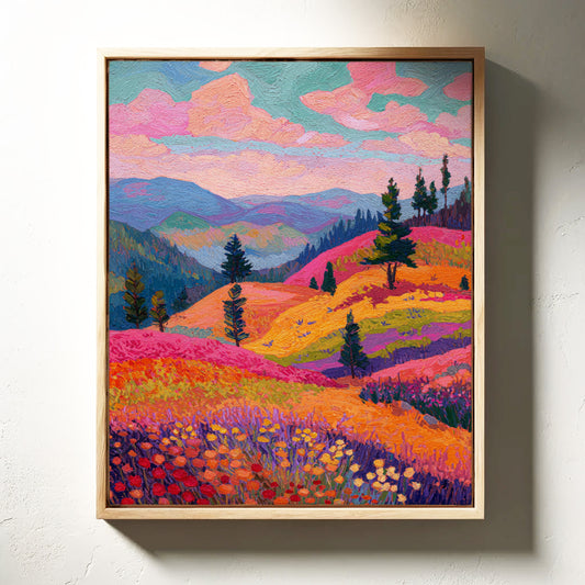 Fields Ablaze With Color