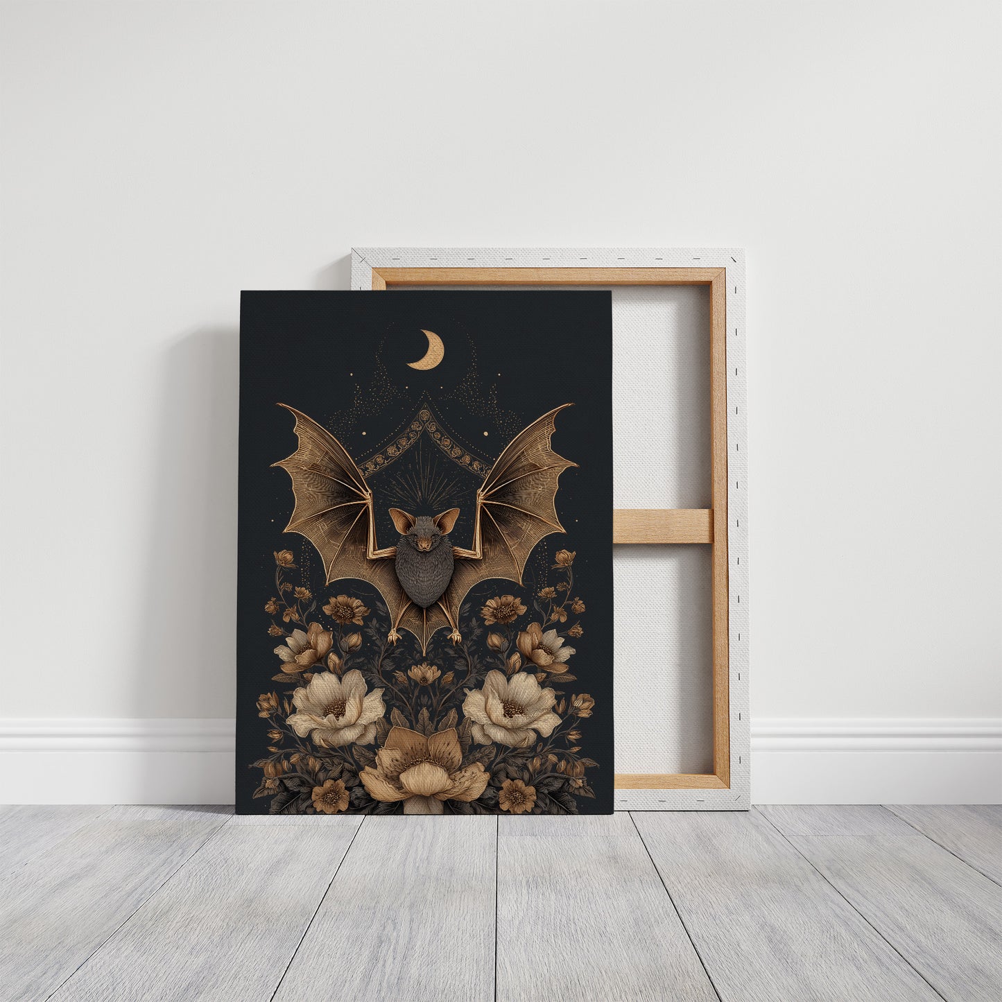 Midnight Blooms Under Copper Wings