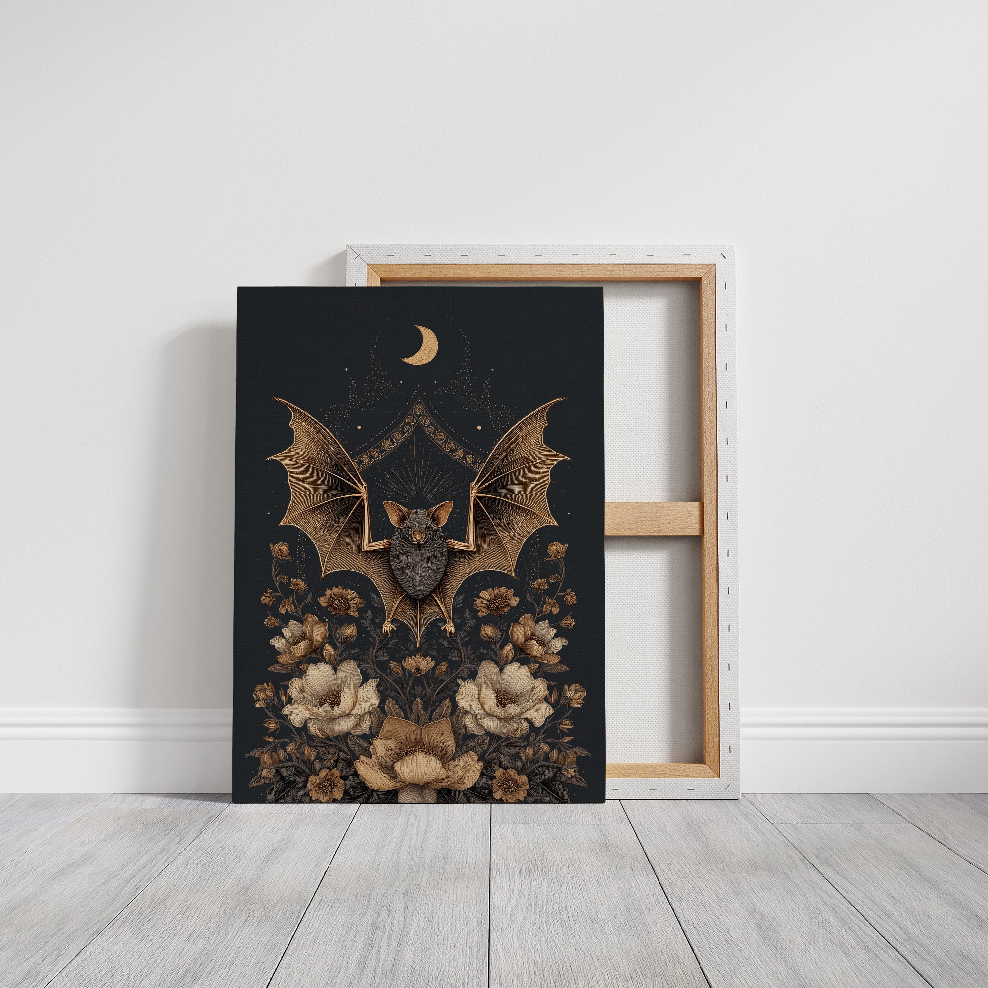 Midnight Blooms Under Copper Wings
