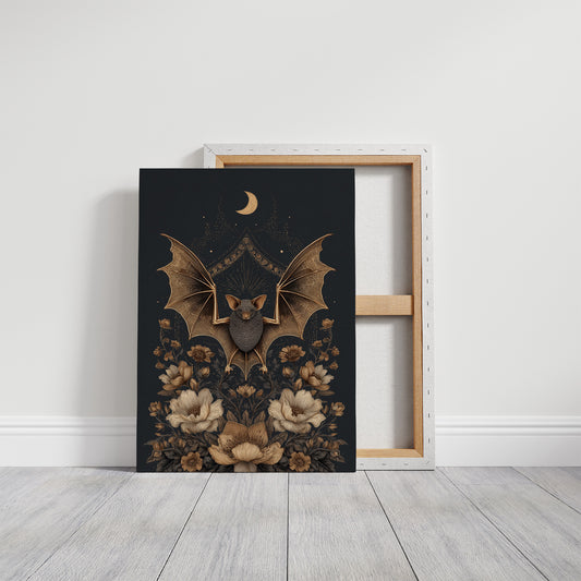 Midnight Blooms Under Copper Wings