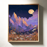 Moonlit Peaks and Meadow Serenades