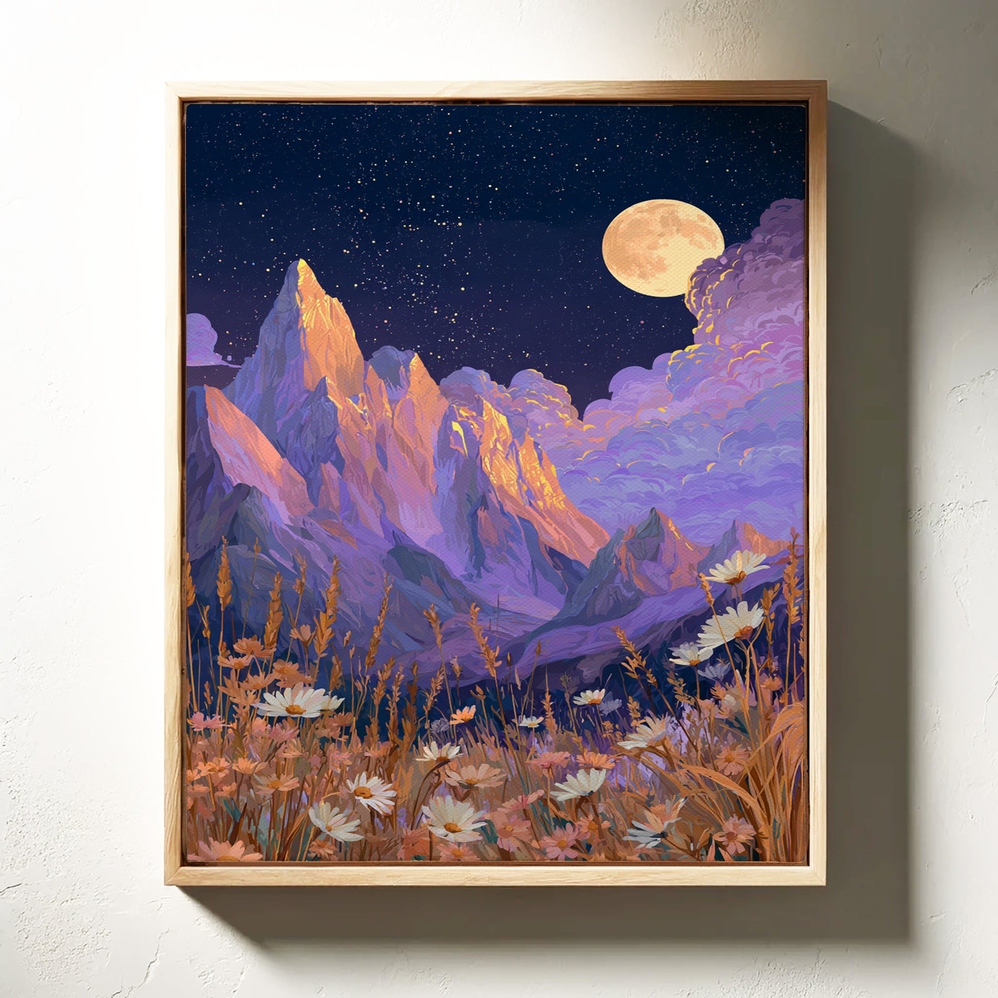Moonlit Peaks and Meadow Serenades