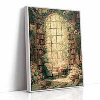 Arched Light, Rose-Draped Stacks