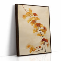 Golden Ginkgo Leaves Dance Softly